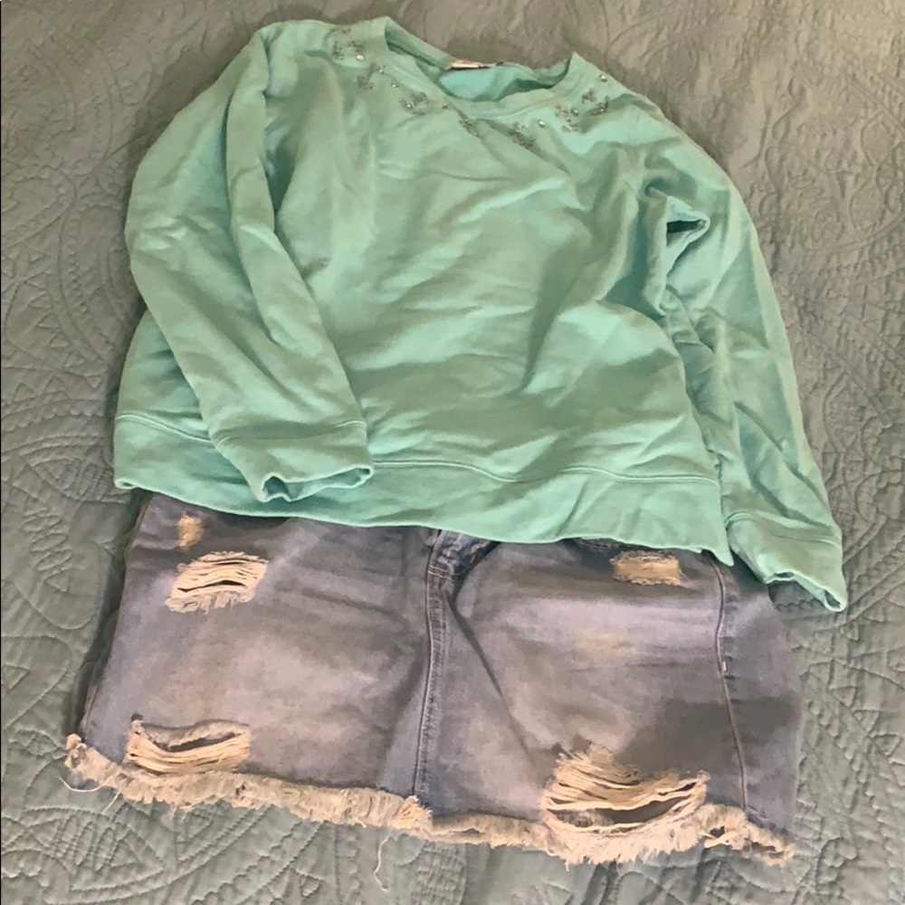 NWT Jean skirt
